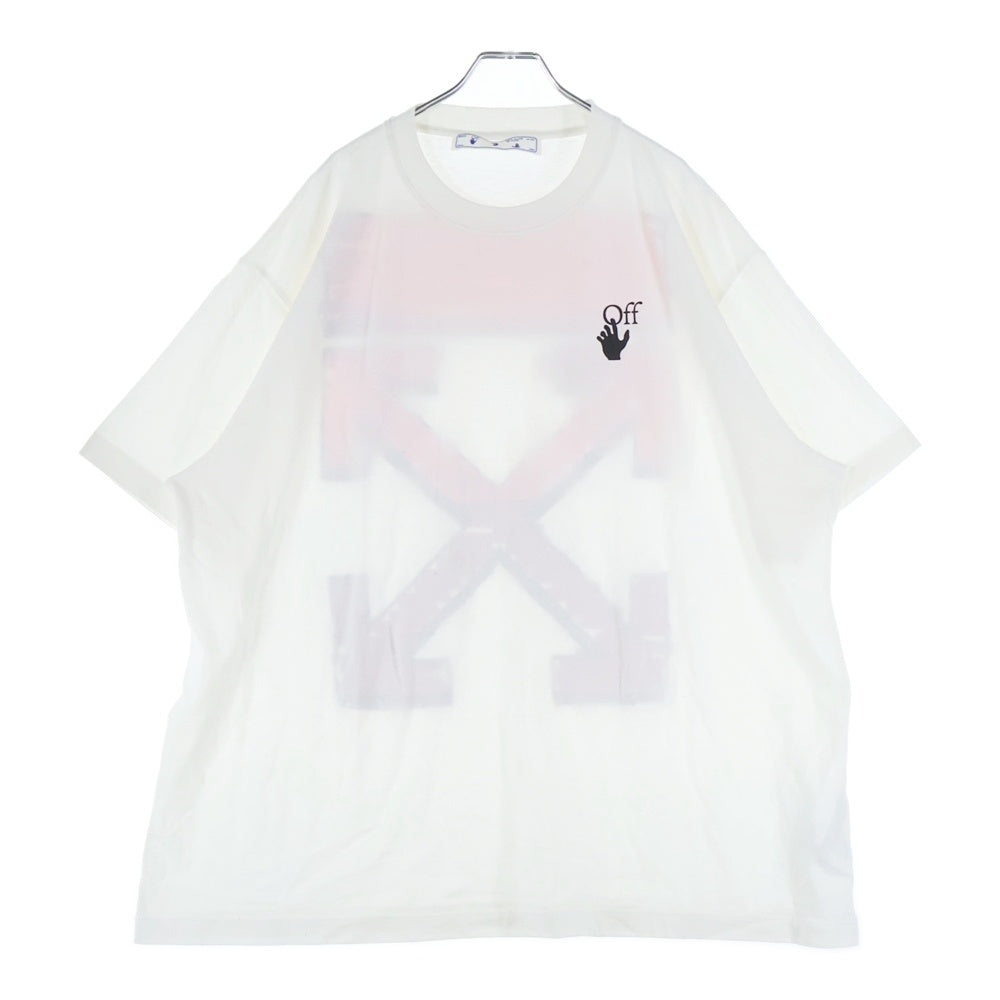 OFF-WHITE(オフホワイト) MARKER ARROW PRINT S/S TEE バッグ マーカー アロープリント クルーネック 半袖Tシャツカットソー ホワイト OMAA038R21JER002