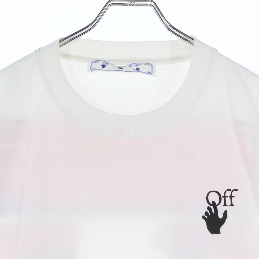 OFF-WHITE(オフホワイト) MARKER ARROW PRINT S/S TEE バッグ マーカー アロープリント クルーネック 半袖Tシャツカットソー ホワイト OMAA038R21JER002