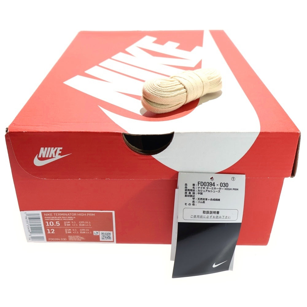 NIKE(ナイキ) TERMINATOR HIGH PRM ターミネーター ハイカットスニーカー ホワイト/ブラック US10.5/28.5cm FD0394-030