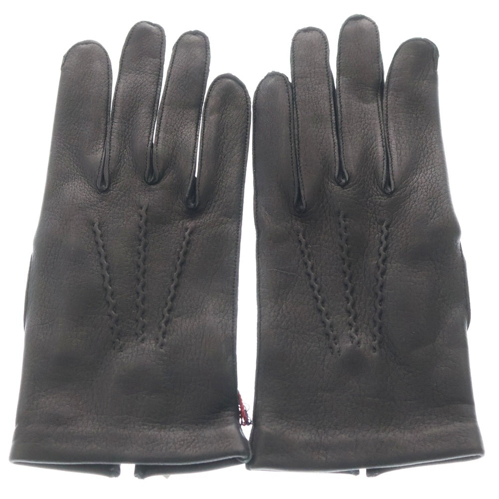 DENTS(デンツ) LEATHER GLOVES ハンドメイド レザーグローブ ブラック