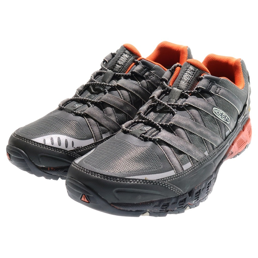KEEN(キーン) ローカットスニーカー トラッキングシューズ グレー/オレンジ US10.5/28.5cm 1015705