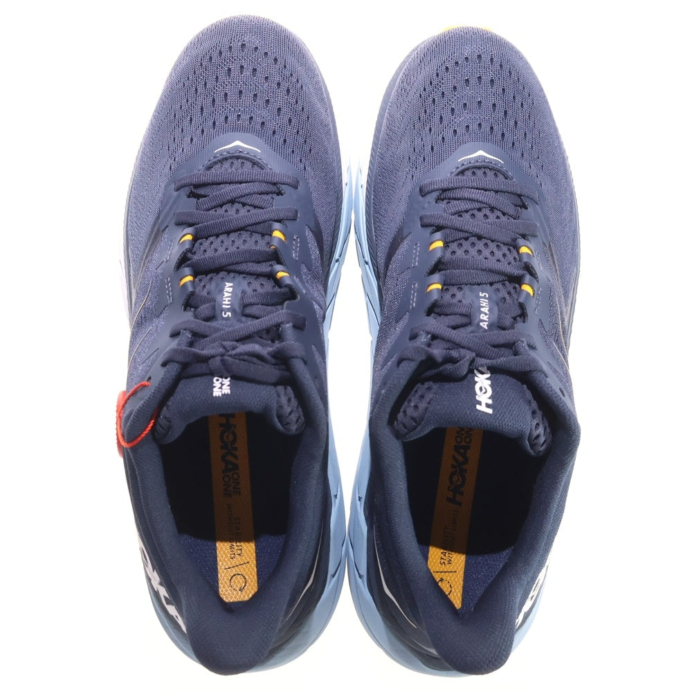 HOKA ONE ONE(ホカオネオネ) ARAHI 5 アラヒ メッシュ ローカットスニーカー ネイビー US10.5/28.5cm 1115010