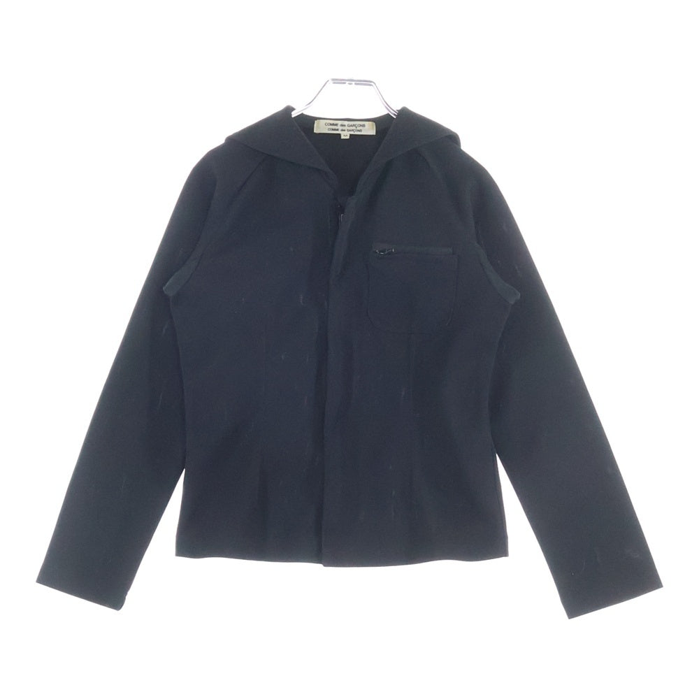 COMME des GARCONS COMME des GARCONS(コムデギャルソンコムデギャルソン) 05AW ジップアップ 長袖シャツ ブラック RP-T009 AD2005 レディース