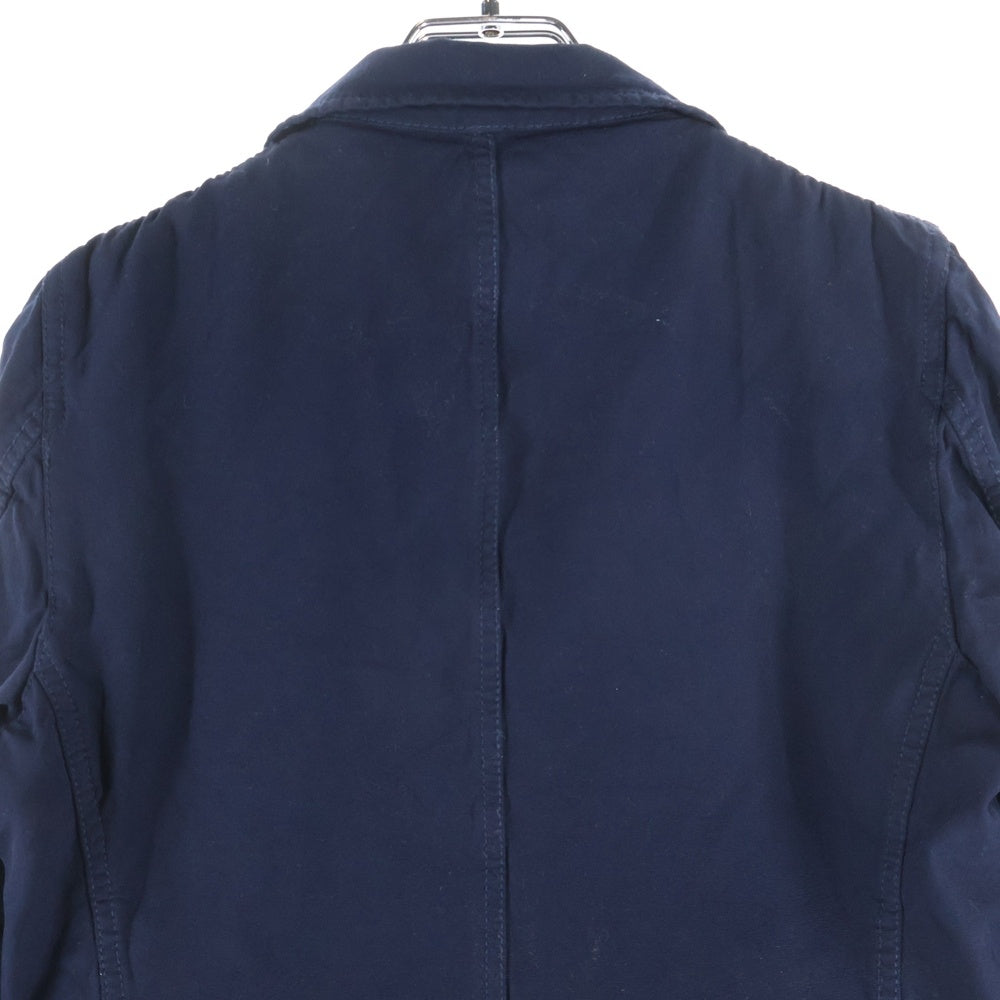 COMME des GARCONS COMME des GARCONS(コムデギャルソンコムデギャルソン) 10SS 製品染ポリ縮絨レイヤード ラペル ジャケット ネイビー AD2009 レディース