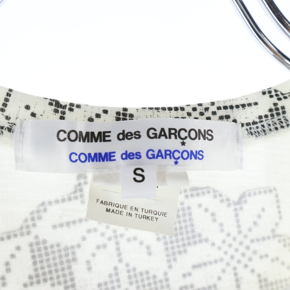 COMME des GARCONS COMME des GARCONS(コムデギャルソンコムデギャルソン) フラワープリント クルーネック 半袖Tシャツカットソーホワイト S9T009 レディース