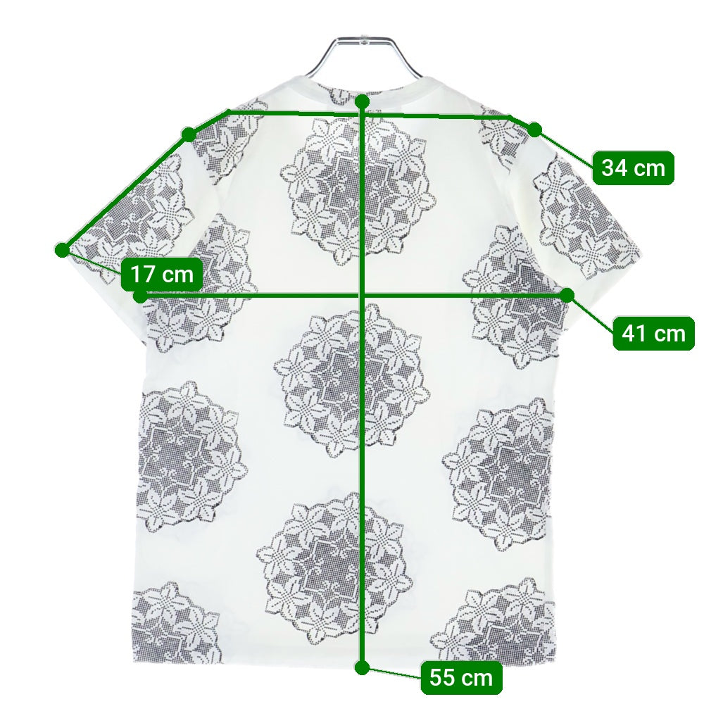 COMME des GARCONS COMME des GARCONS(コムデギャルソンコムデギャルソン) フラワープリント クルーネック 半袖Tシャツカットソーホワイト S9T009 レディース