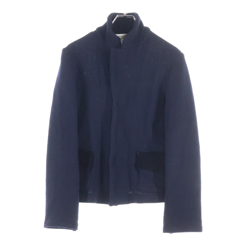 robe de chambre COMME des GARCONS(ローブドシャンブル コムデギャルソン) 02AW ウール ニット フック式 シングル ジャケット ブラック RG-J017 AD2002 レディース