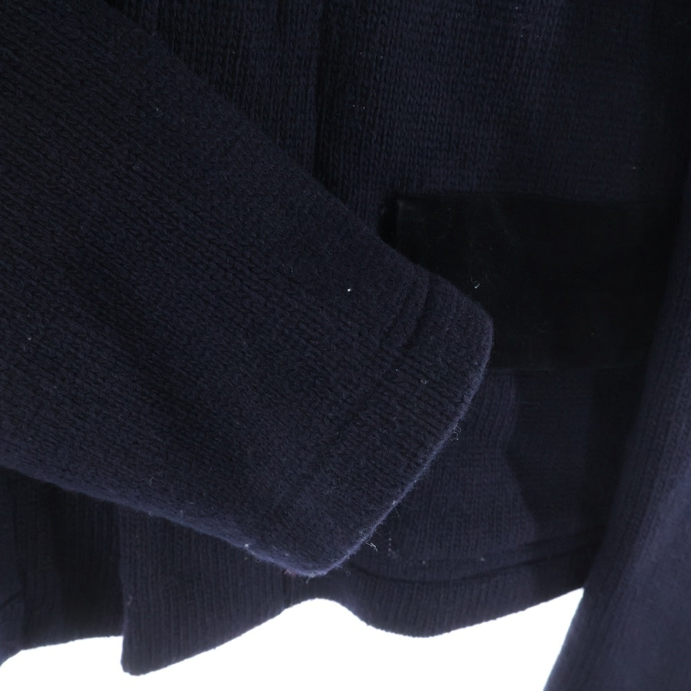 robe de chambre COMME des GARCONS(ローブドシャンブル コムデギャルソン) 02AW ウール ニット フック式 シングル ジャケット ブラック RG-J017 AD2002 レディース