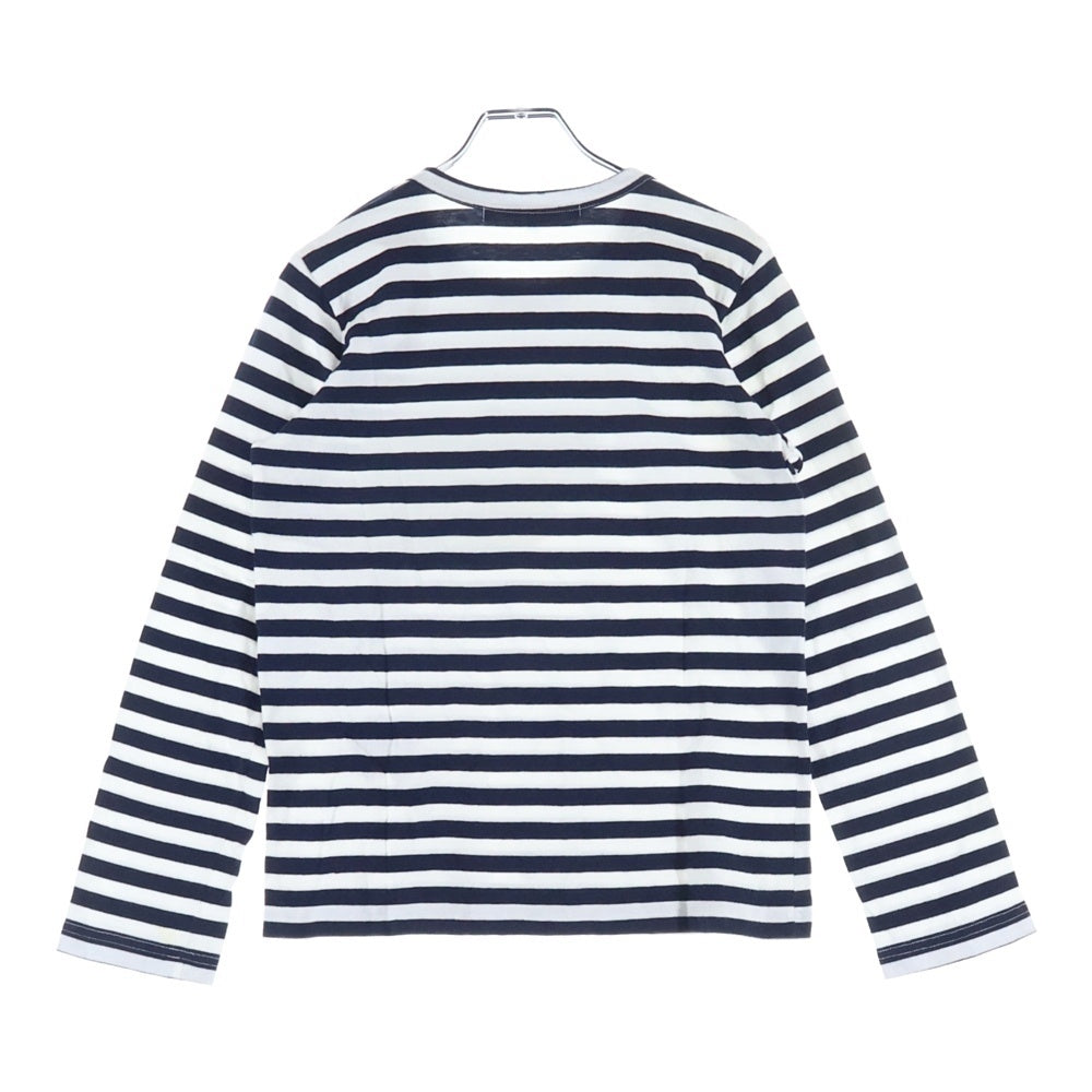 COMME des GARCONS COMME des GARCONS(コムデギャルソンコムデギャルソン) ボーダー プリント ロングスリーブ長袖Tシャツカットソーホワイト/ブラック レディース