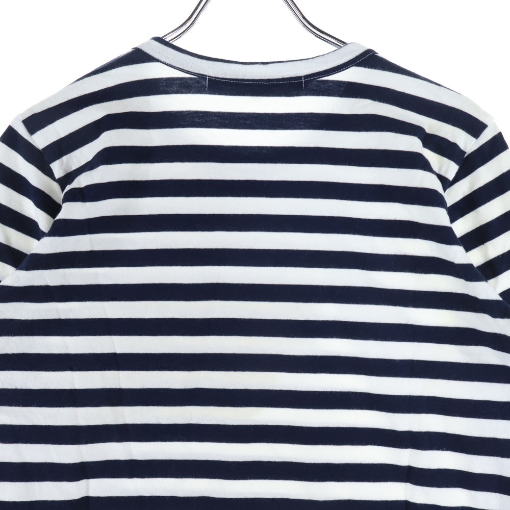 COMME des GARCONS COMME des GARCONS(コムデギャルソンコムデギャルソン) ボーダー プリント ロングスリーブ長袖Tシャツカットソーホワイト/ブラック レディース