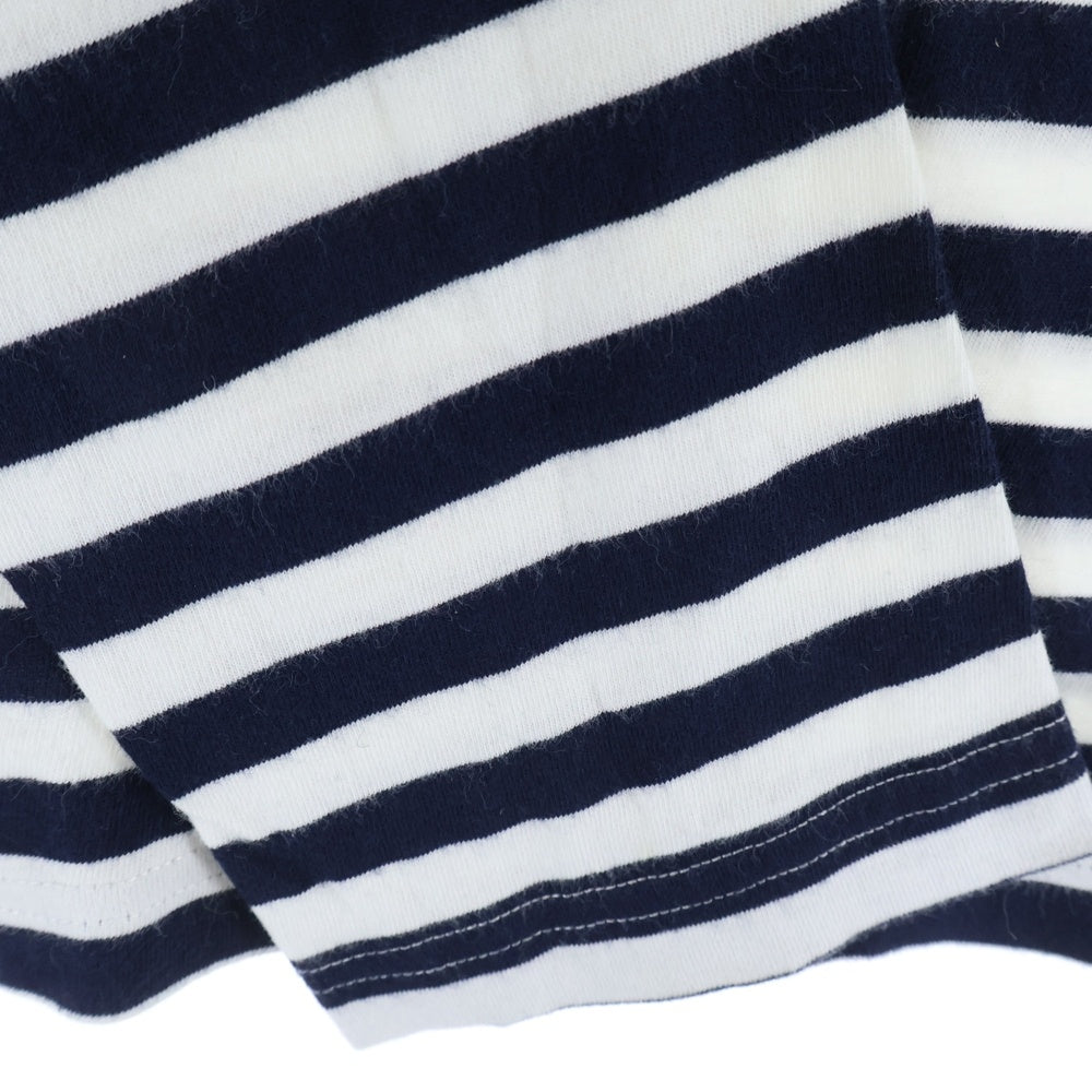 COMME des GARCONS COMME des GARCONS(コムデギャルソンコムデギャルソン) ボーダー プリント ロングスリーブ長袖Tシャツカットソーホワイト/ブラック レディース