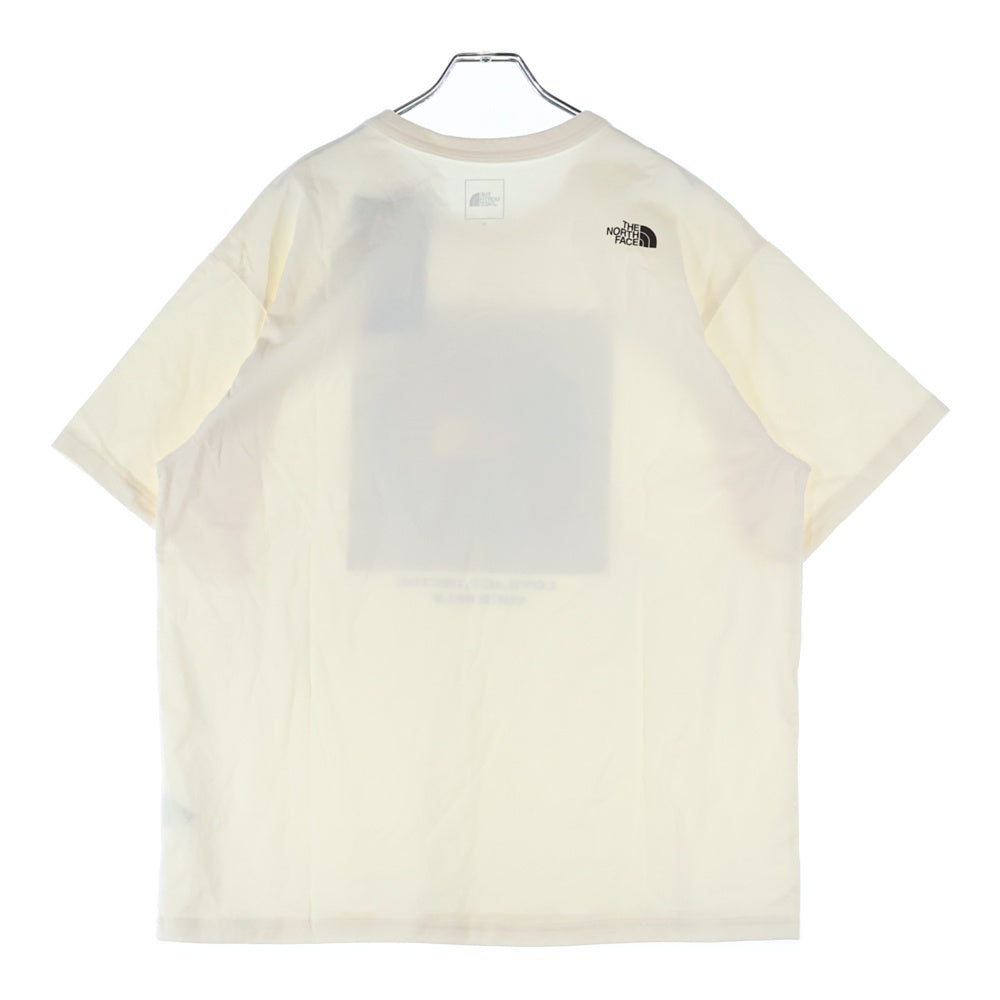 THE NORTH FACE(ザノースフェイス) CR Message Tee グラフィックプリント クルーネック 半袖Tシャツ カットソー アイボリー NTM32401