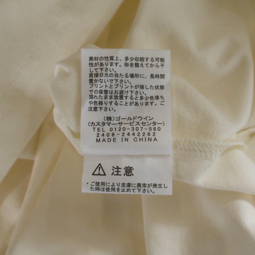 THE NORTH FACE(ザノースフェイス) CR Message Tee グラフィックプリント クルーネック 半袖Tシャツ カットソー アイボリー NTM32401