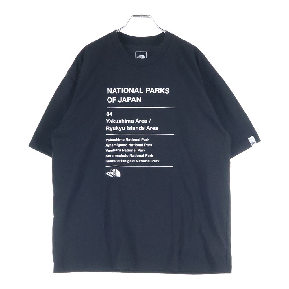 THE NORTH FACE(ザノースフェイス) S/S National Parks Tee ナショナルパークス プリント クルーネック 半袖Tシャツ カットソー ブラック NT32516R
