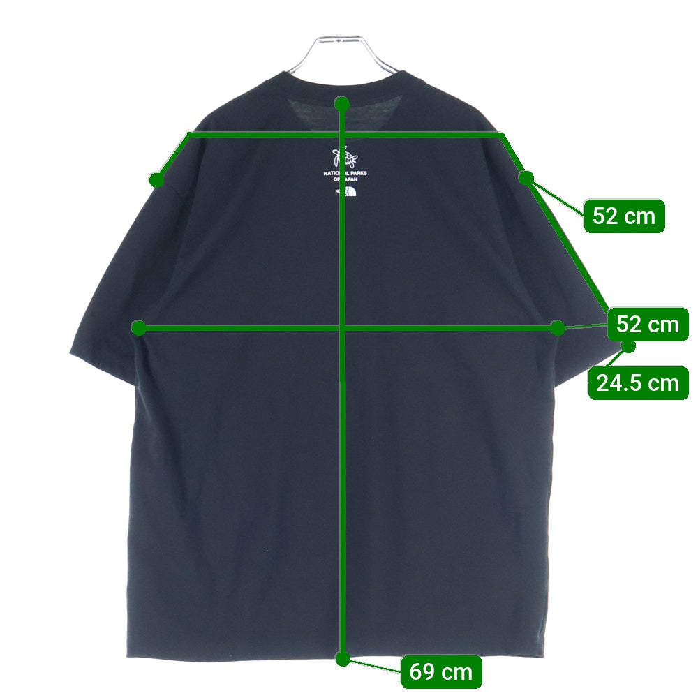 THE NORTH FACE(ザノースフェイス) S/S National Parks Tee ナショナルパークス プリント クルーネック 半袖Tシャツ カットソー ブラック NT32516R