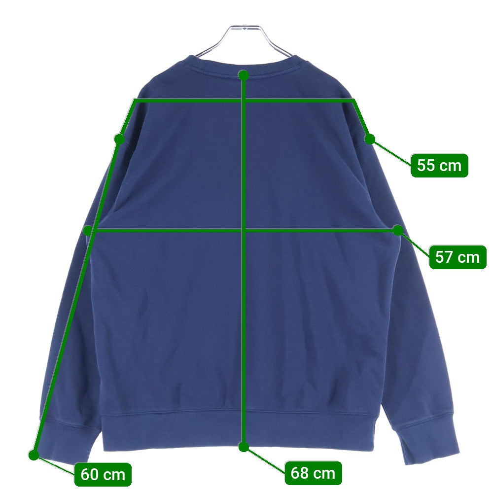 New Balance(ニューバランス) ロゴ刺繍 クルーネック スウェット トレーナー ネイビー F2203KAH962