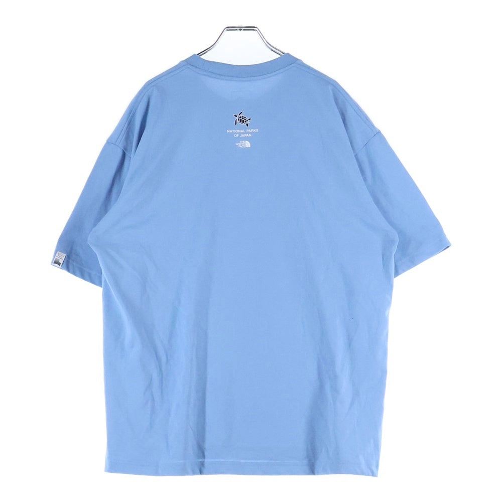 THE NORTH FACE(ザノースフェイス) S/S National Parks Tee ナショナルパークス プリント クルーネック 半袖Tシャツ カットソー ブルー NT32516R