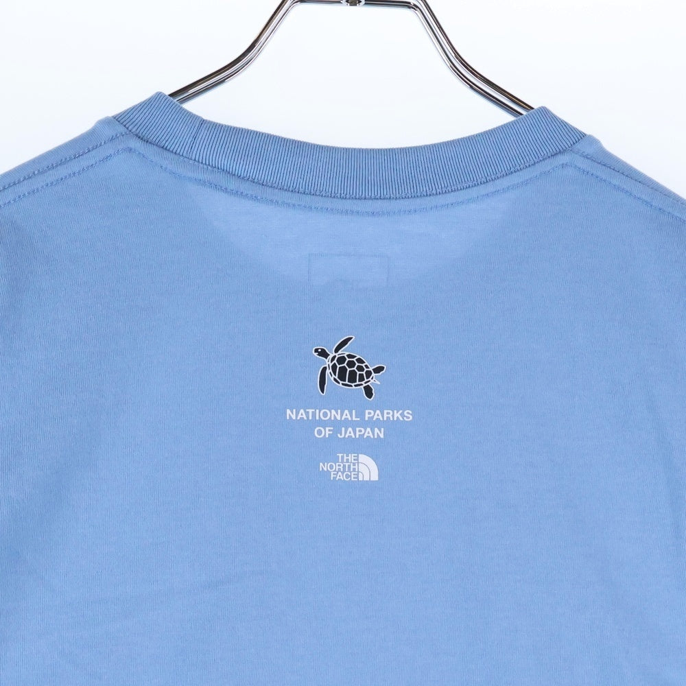 THE NORTH FACE(ザノースフェイス) S/S National Parks Tee ナショナルパークス プリント クルーネック 半袖Tシャツ カットソー ブルー NT32516R