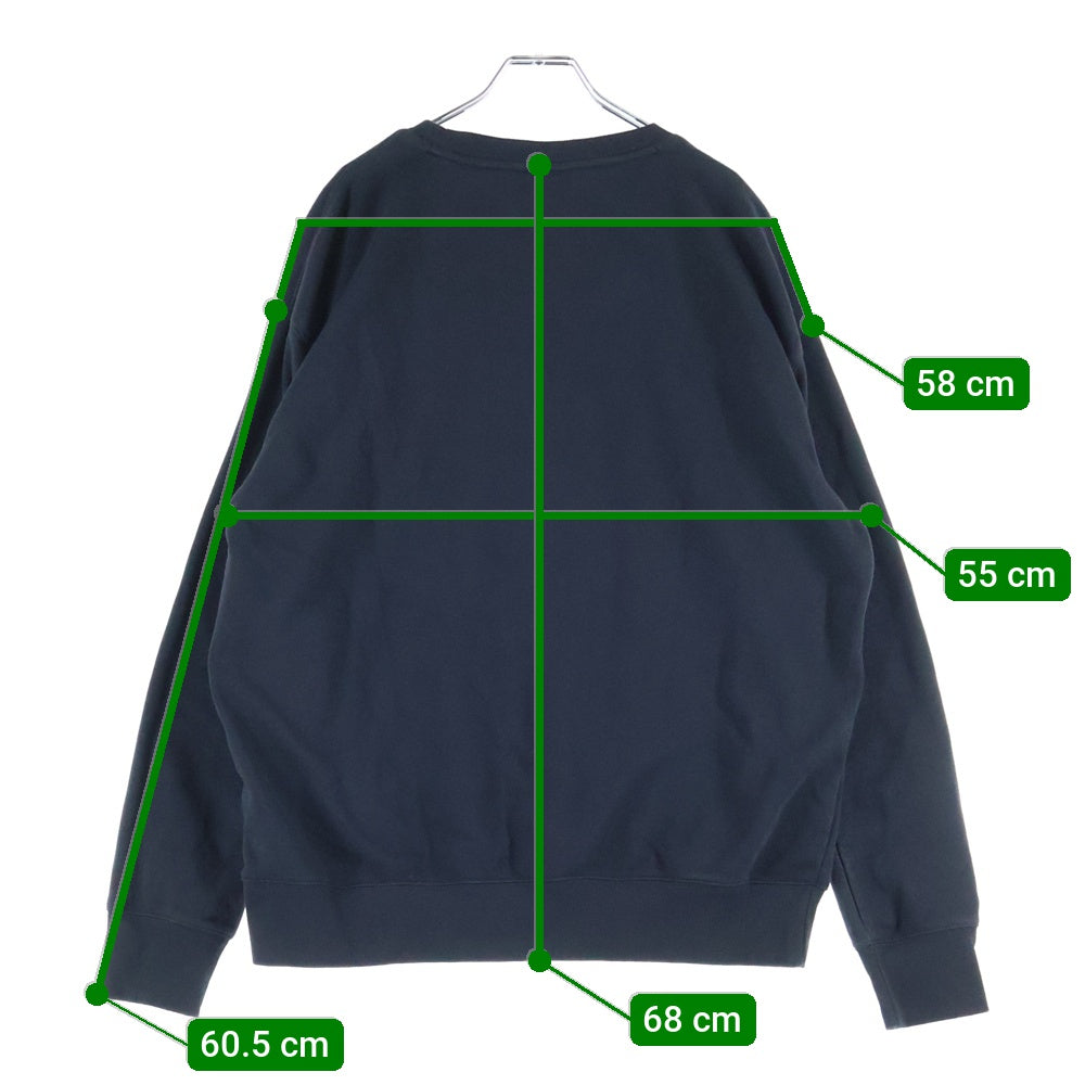 New Balance(ニューバランス) ロゴ刺繍 クルーネック スウェット トレーナー ブラック S2309KAH962