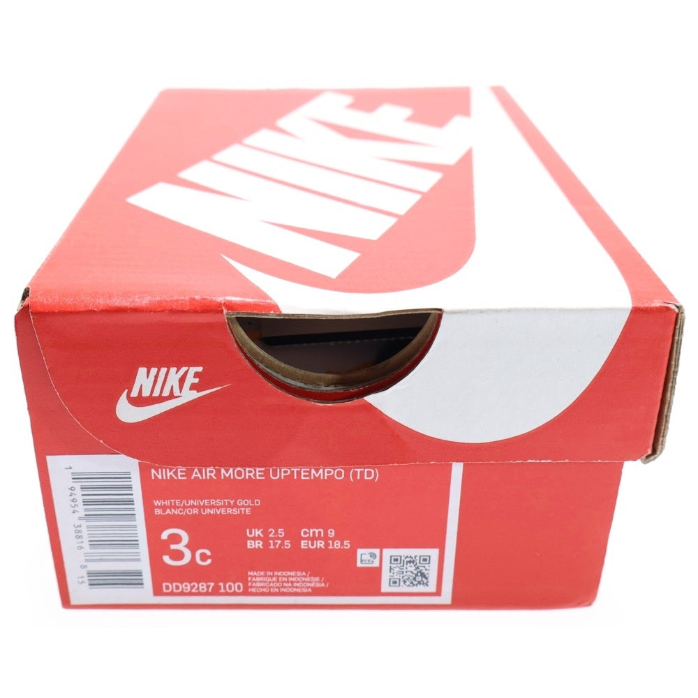 NIKE(ナイキ) TD AIR MORE UPTEMPO エア モアアップテンポ モアテン ローカットスニーカー ホワイト キッズ 3C/9cm DD9287-100