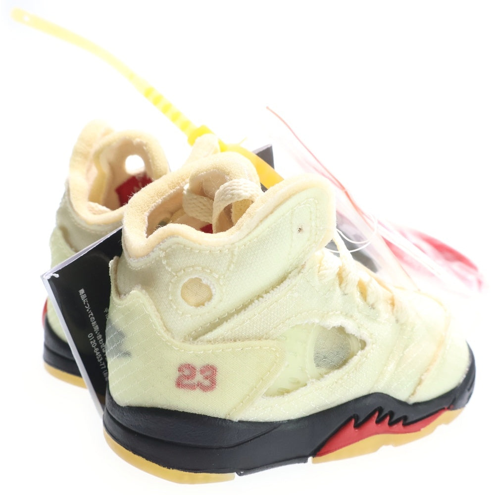 NIKE(ナイキ) ×OFF-WHITE TD AIR JORDAN 5 SAIL オフホワイト エアジョーダン5 セイル ローカットスニーカー クリーム キッズ 3C/9cm CV4828-100