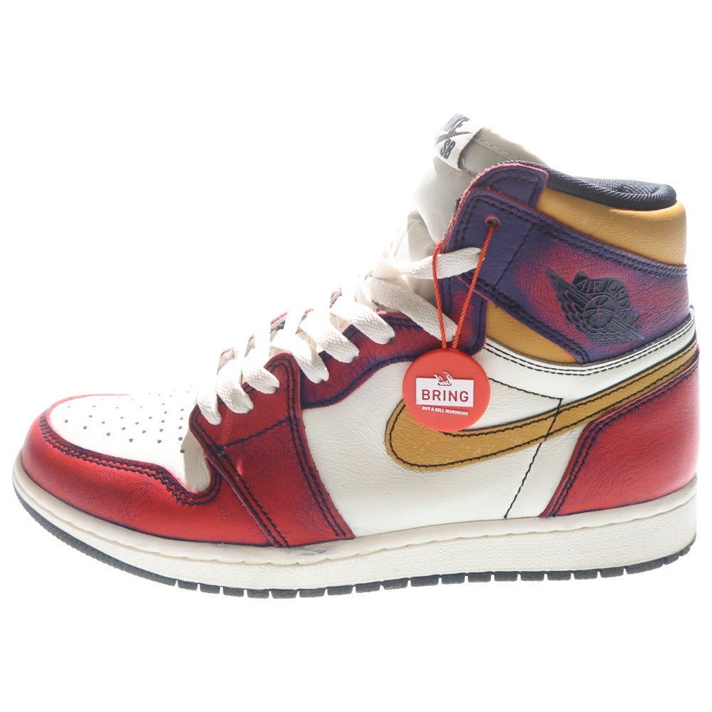 NIKE(ナイキ) AIR JORDAN 1 RETRO HIGH LA TO CHICAGO エアジョーダン1 エルエー トゥー シカゴ ハイカットスニーカー イエロー/レッド US8/26cm CD6578-507