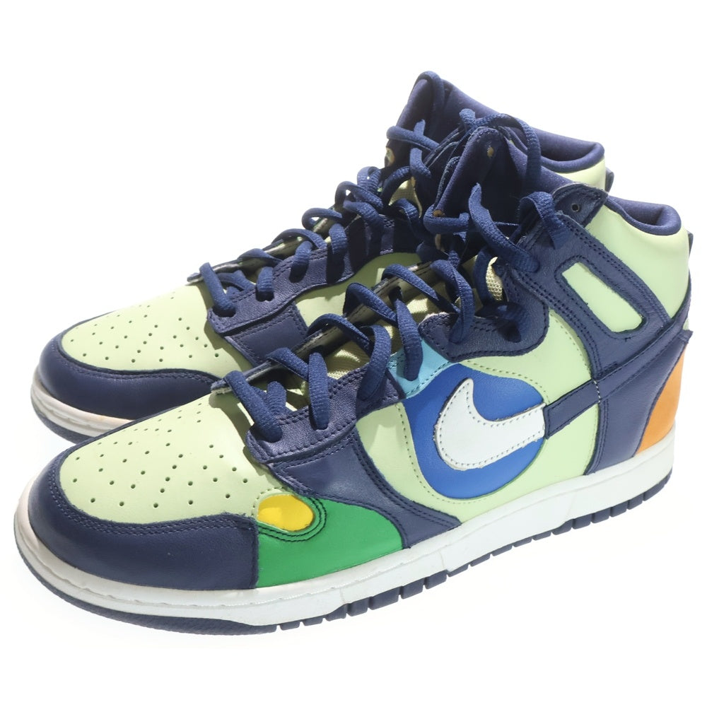 NIKE(ナイキ) WMNS DUNK HIGH LX ウィメンズ ダンク ハイカットスニーカー ネイビー/グリーン US12/29cm DQ7575-300 レディース