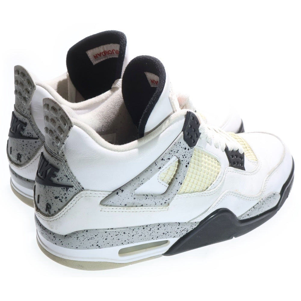 NIKE(ナイキ) 【観賞用 2015年製】 AIR JORDAN 4 RETRO OG WHITE CEMENT エアジョーダン 4 レトロ ホワイトセメント ハイカットスニーカー ホワイト US10/28cm 840606-192