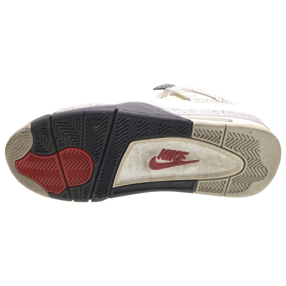 NIKE(ナイキ) 【観賞用 2015年製】 AIR JORDAN 4 RETRO OG WHITE CEMENT エアジョーダン 4 レトロ ホワイトセメント ハイカットスニーカー ホワイト US10/28cm 840606-192