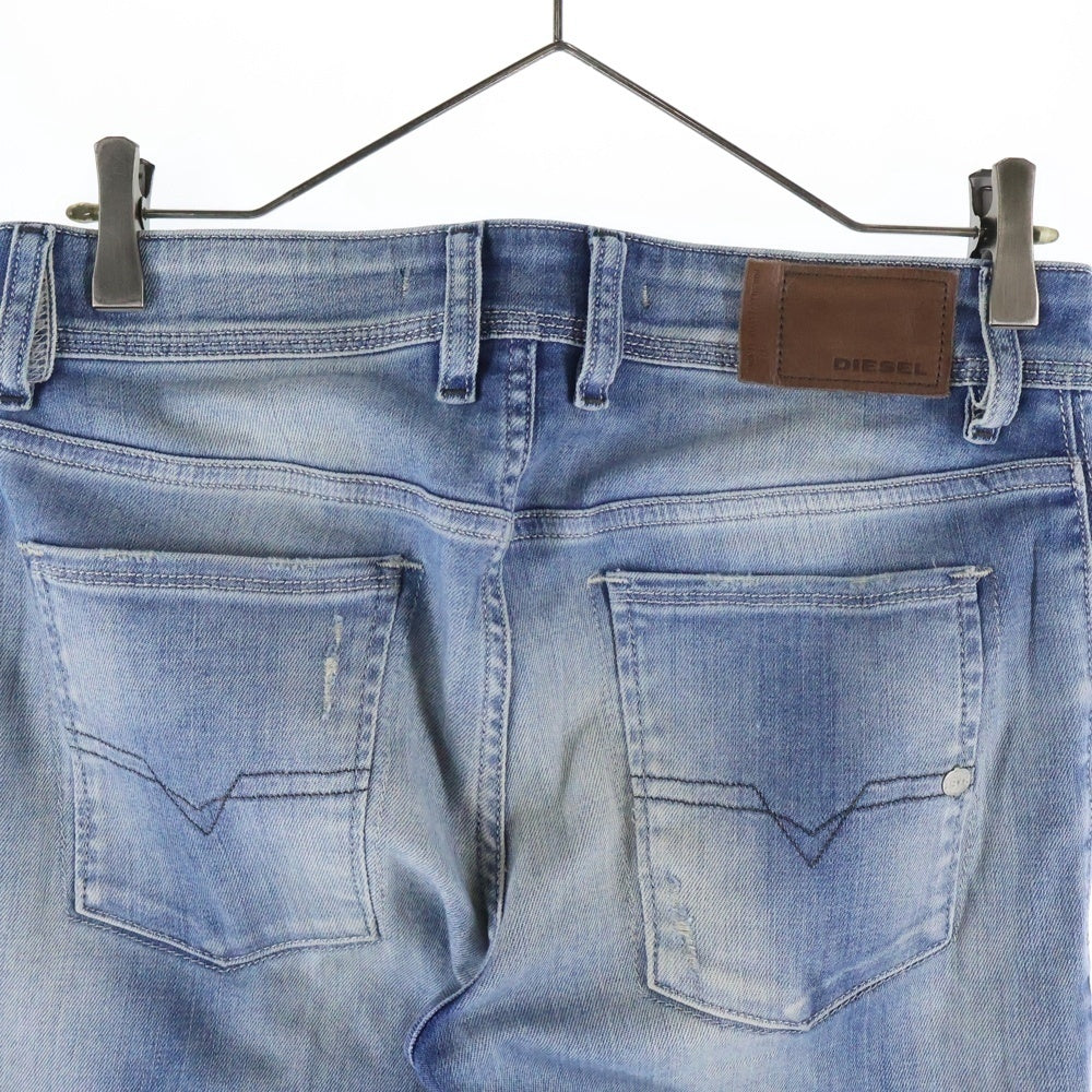 DIESEL(ディーゼル) 18SS SLEENKER スリムフィット ダメージ加工 ストレート スキニーパンツ デニムパンツ インディゴ