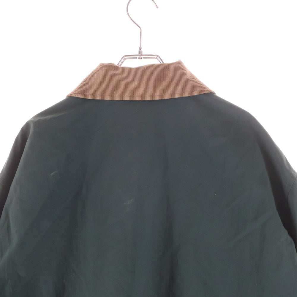 DAIWA PIER39(ダイワ ピアサーティナイン) Tech Field Jacket テックフィールド 襟コーデュロイ 裏地チェック総柄 ナイロン ジップアップ ジャケット グリーン BJ-20022