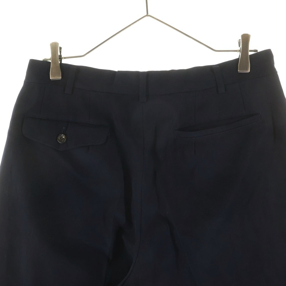 COMME des GARCONS(コムデギャルソン) 90S ウール 2タック ワイド テーパード スラックスパンツ ネイビー PP-05061L