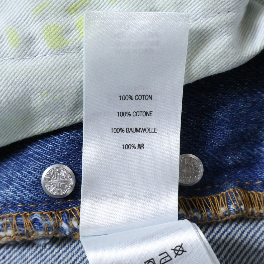 SUPREME(シュプリーム) 23AW Regular Jean Overspray Green レギュラー ジーン ストレート デニムパンツ グリーン