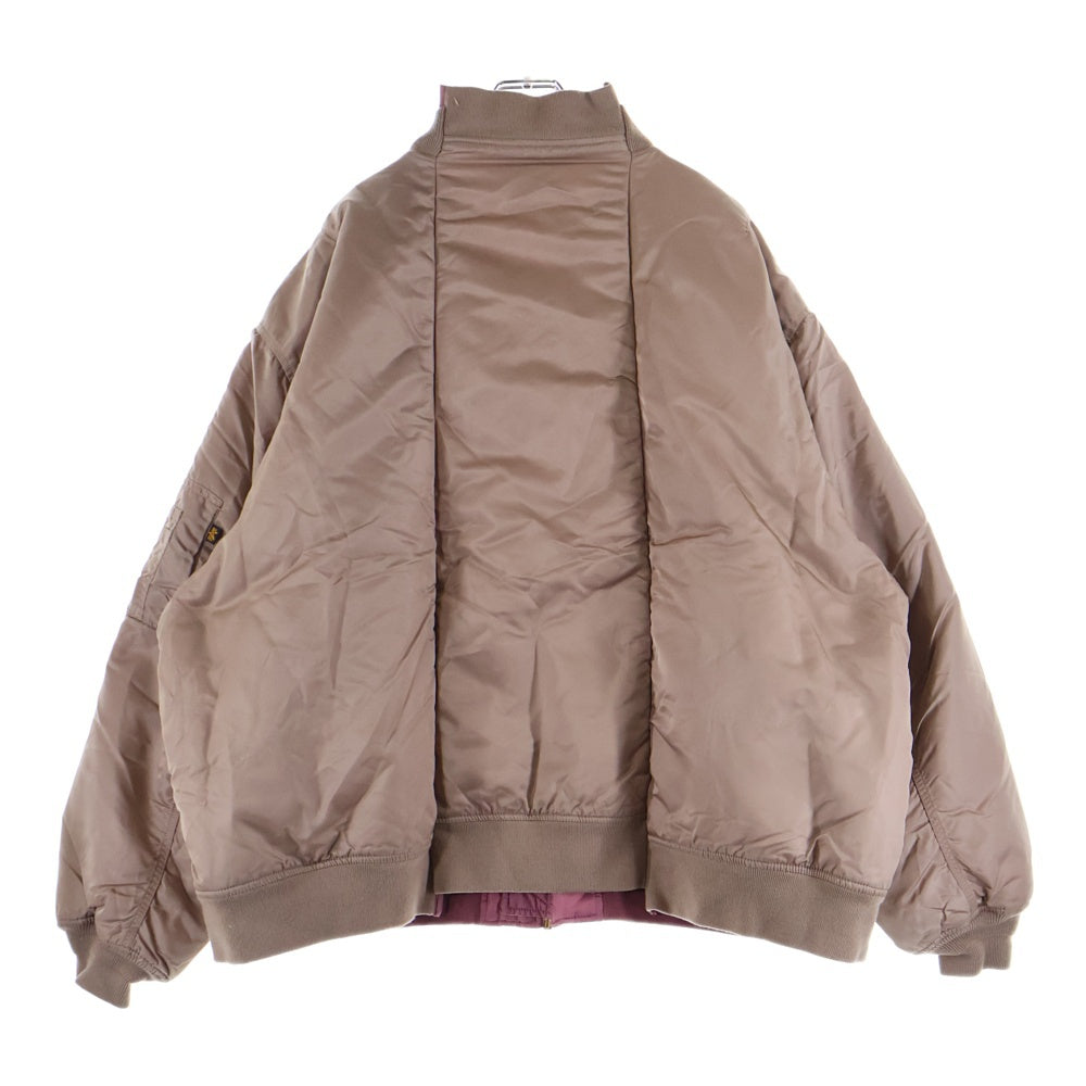 VETEMENTS(ヴェトモン) 18SS ×ALPHAINDUSTRIES アルファインダストリーズ MA-1 再構築リバーシブル ボンバージャケット ブルゾン ピンク WAH18JA18