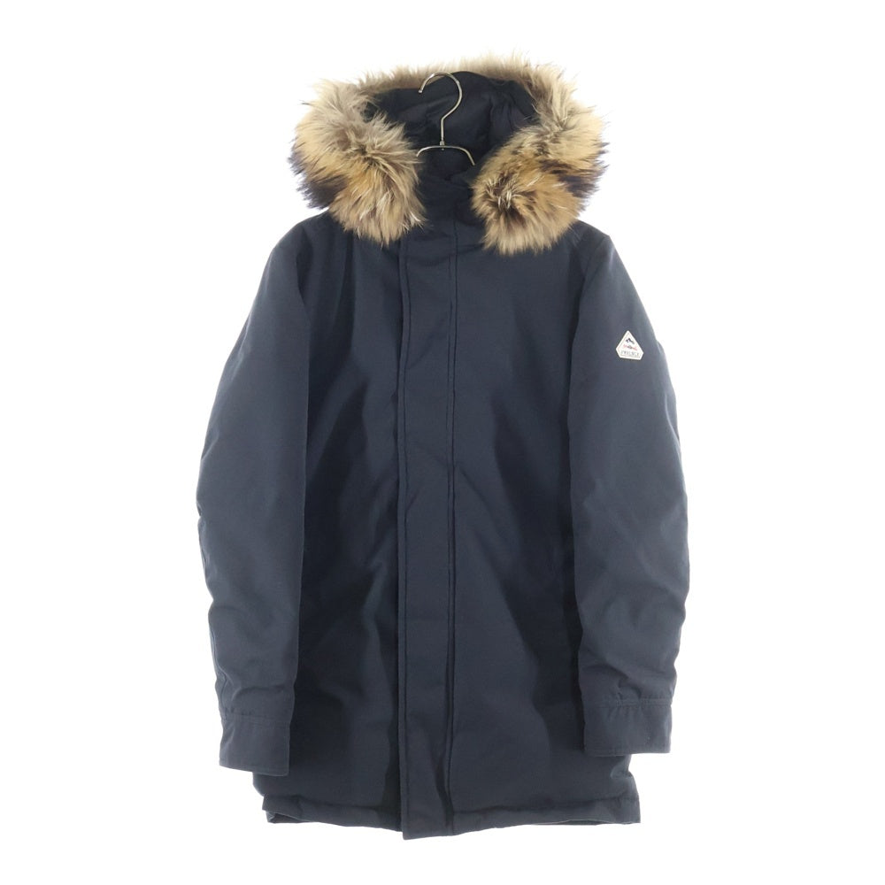 PYRENEX(ピレネックス) 19AW ANNECY FUR ジップアップ ファー付き ナイロン ダウンジャケット ブラック CFJPN1800015