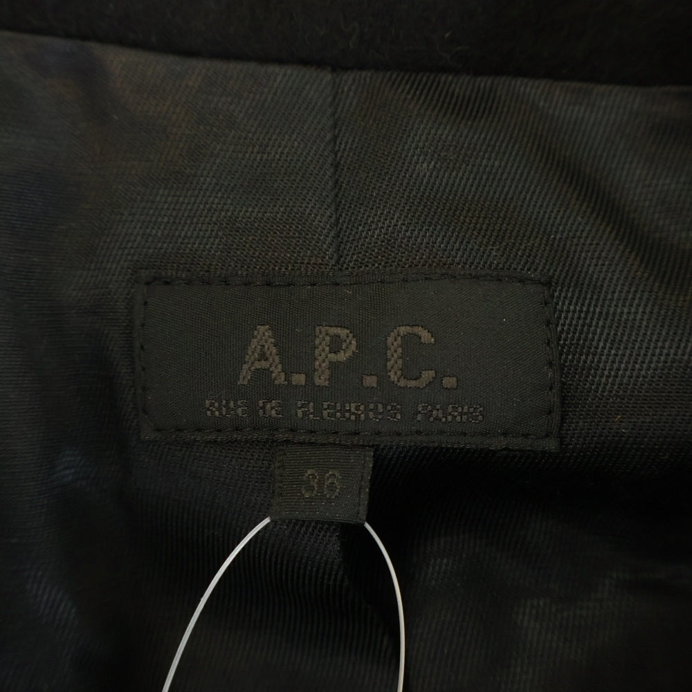 A.P.C(アーペーセー) レインウール ダッフルコート ブラック レディース
