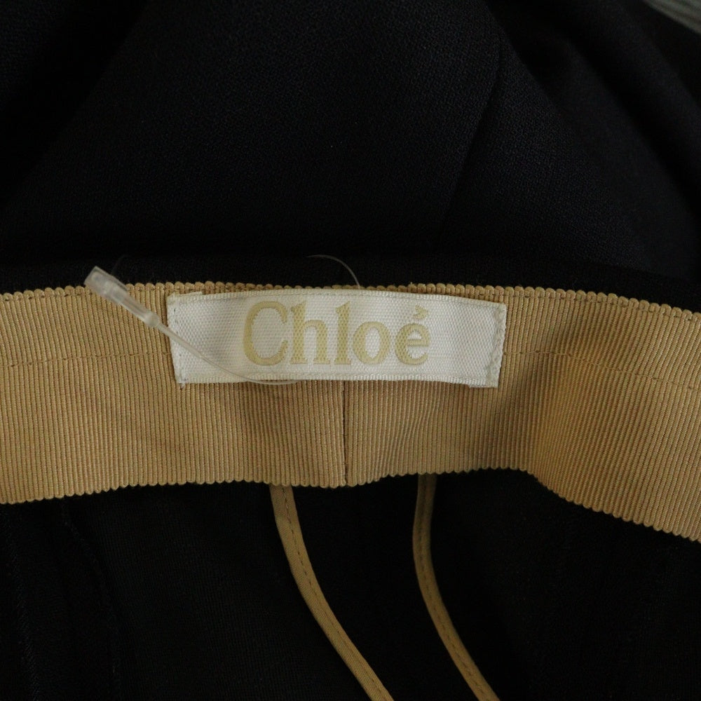 Chloe(クロエ) 13AW センタープレス ウール スラックス ロングパンツ ネイビー 13APA39-13A133 レディース