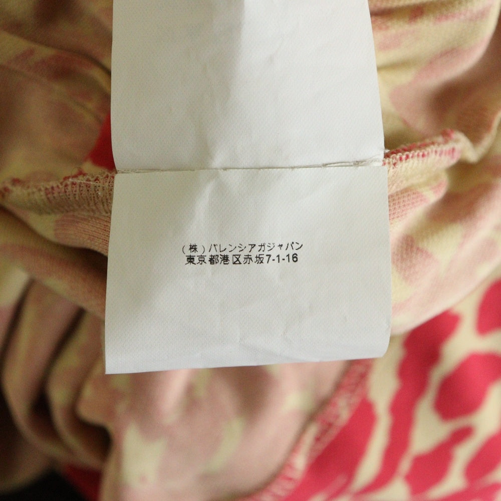 BALENCIAGA(バレンシアガ) 10SS 総柄 半袖 ワンピース ピンク/ベージュ 259697 TU933 レディース
