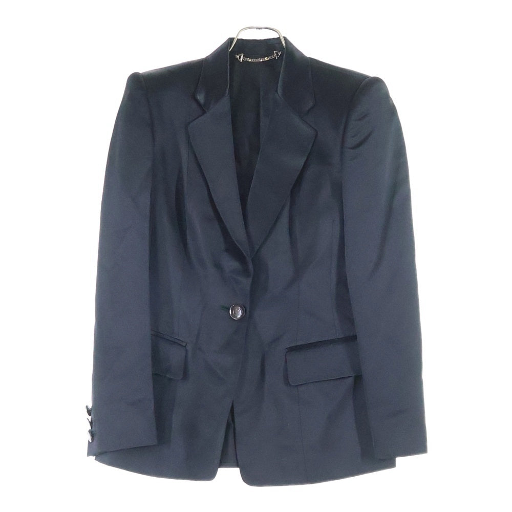 GUCCI(グッチ) レインウール 1B シングルテーラードジャケット ブラック レディース