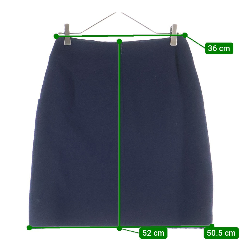 CHANEL ツイード スカート 台形 タイト ブルー 青 ネイビー 楽天市場