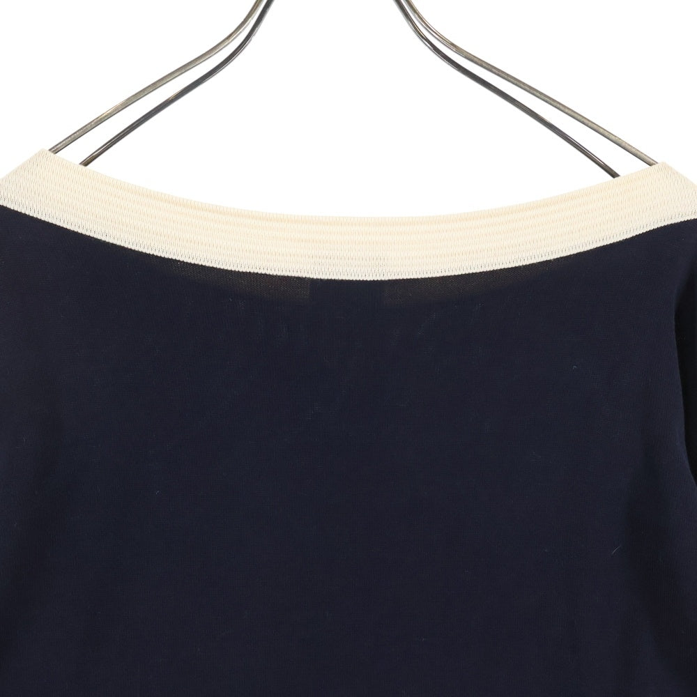 CHANEL(シャネル) ブローチ付き チュニック 七分袖 ワンピース ネイビー P47532K06093 レディース