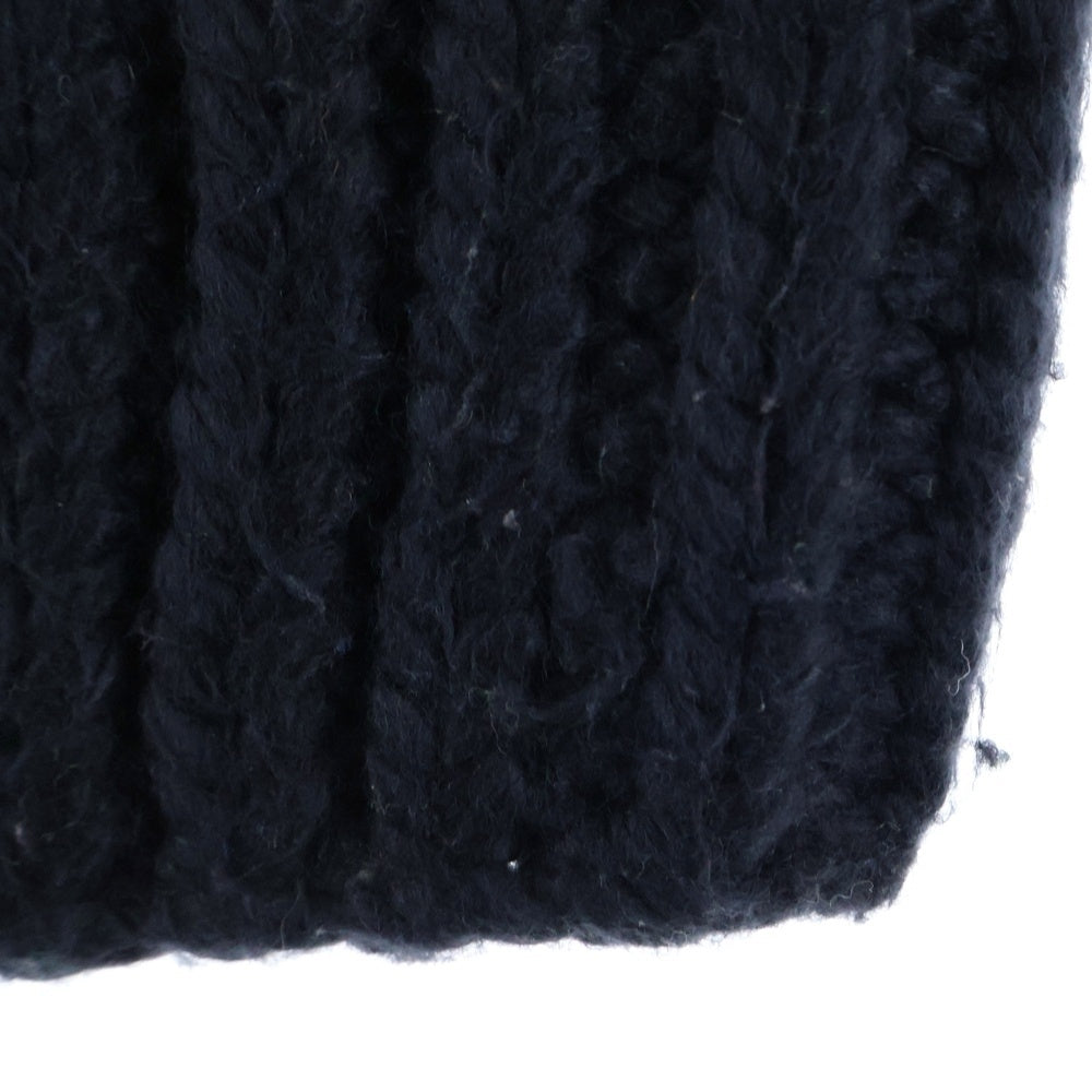 DESCENDANT(ディセンダント) 23AW MAIN NOT CABLE KNIT アクリルウール ケーブルニット セーター ブラック 232MADS-KNM05