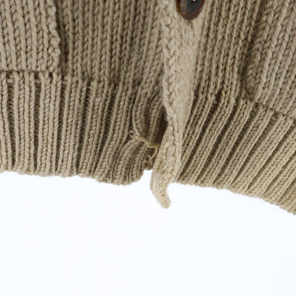 VISVIM(ヴィスヴィム) 13AW バックピースデザイン ショールカラー ウール カーディガン ベージュ 0113205012004