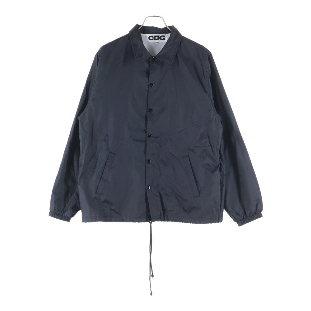 COMME des GARCONS CDG(コムデギャルソン シーディージー) COACH JACKET バックロゴプリント ナイロン コーチジャケット ブラック SZ-J004 AD2022
