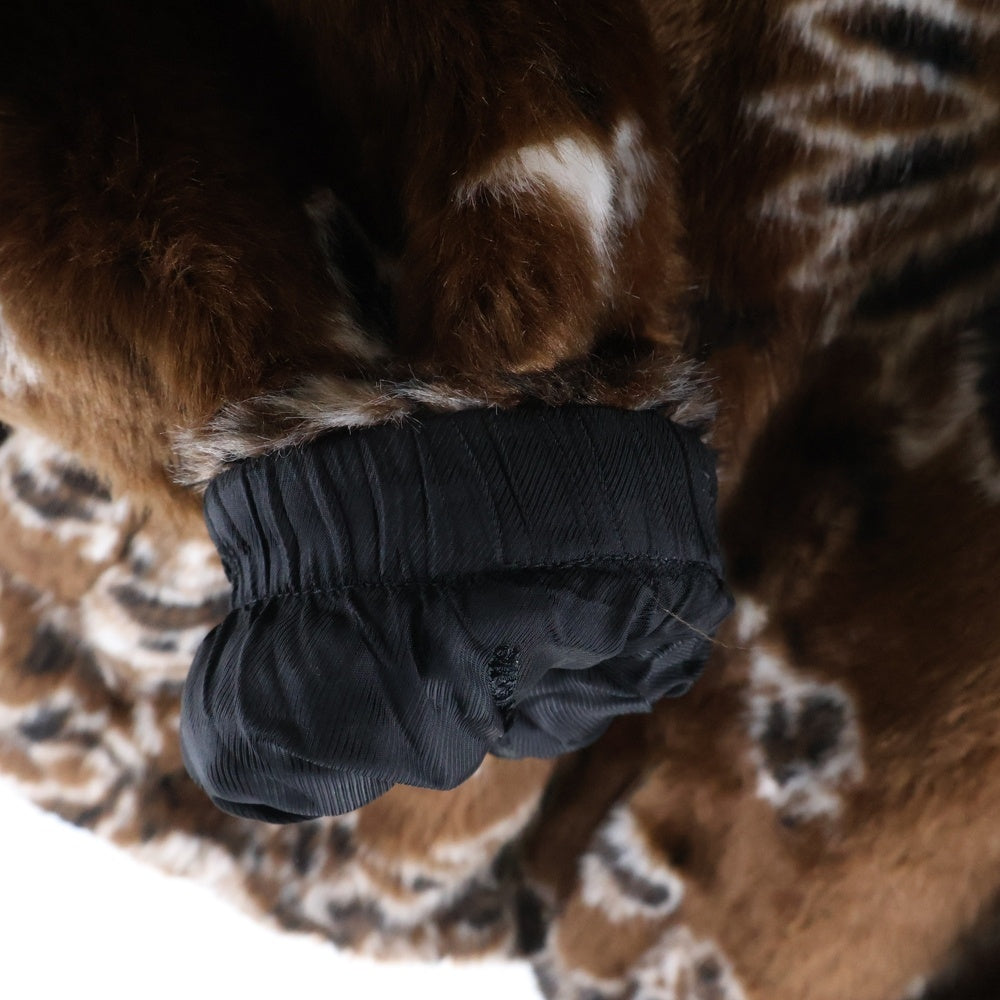 SUPREME(シュプリーム) 21SS Bandana Faux Fur Bomber Jacket アーチロゴ バンダナ フェイクファー ボンバージャケット ブルゾン ブラウン/ブラック