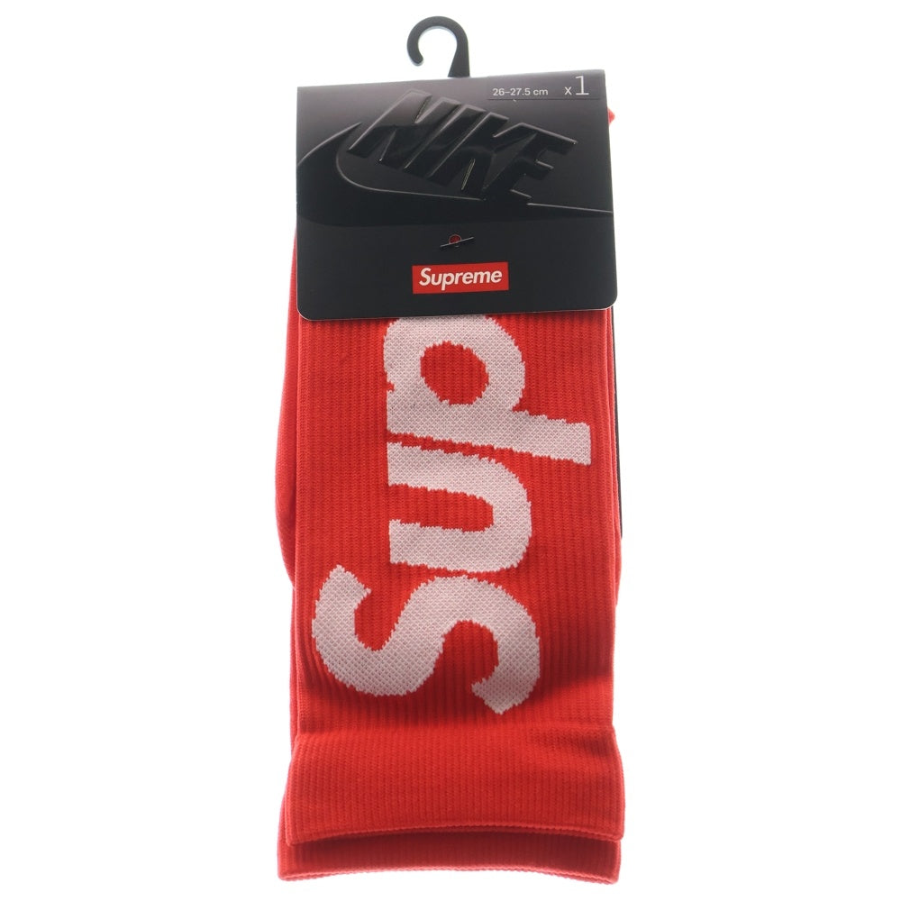 SUPREME(シュプリーム) 21SS ×NIKE Lightweight Crew Socks ナイキ ロゴ ライトウェイト クルー ソックス 靴下 レッド CU9069-657