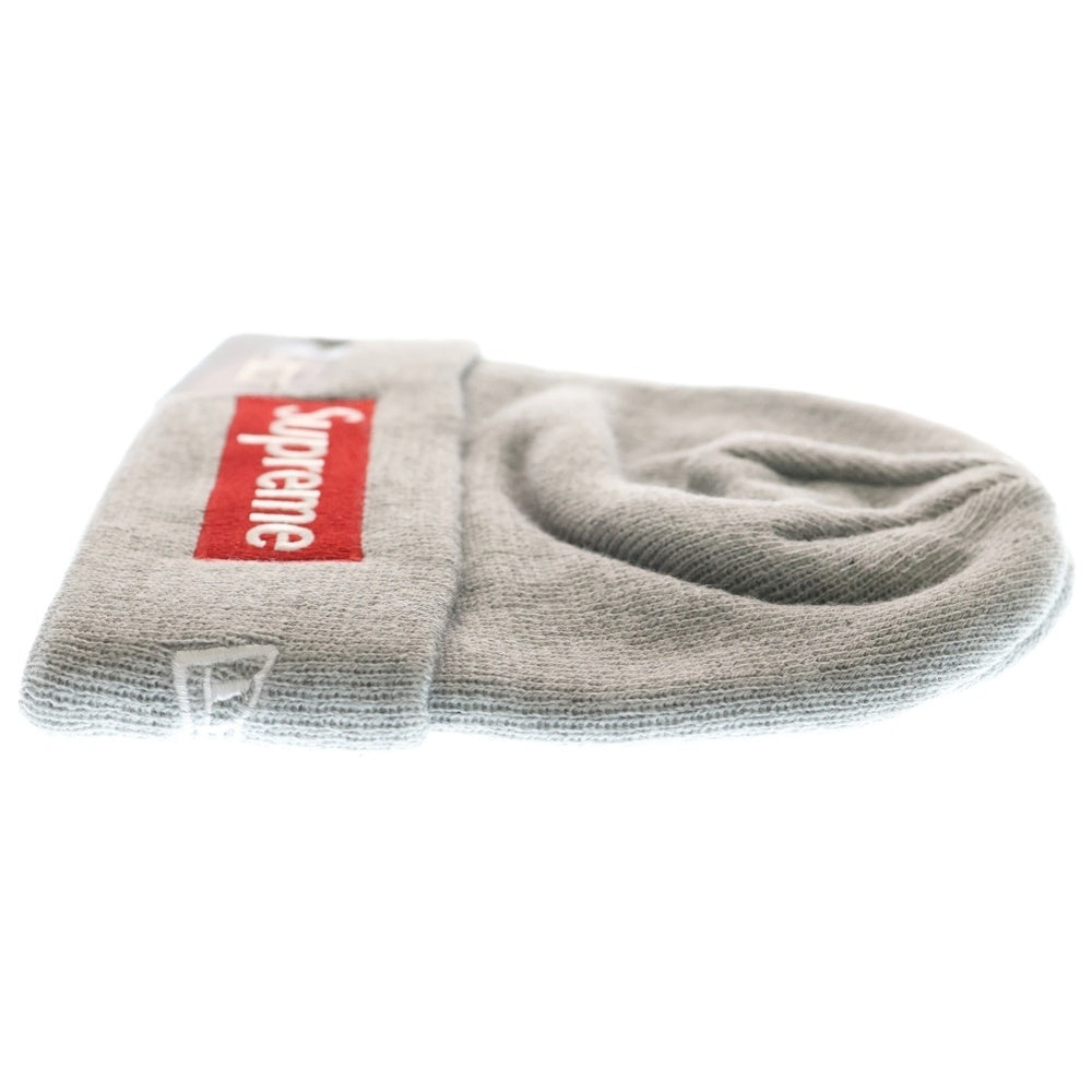 SUPREME(シュプリーム) 15AW ×New Era Box Logo Beanie ニューエラ ボックスロゴ ビーニー ニット帽 帽子 グレー