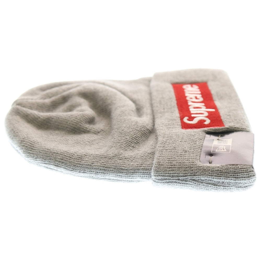 SUPREME(シュプリーム) 15AW ×New Era Box Logo Beanie ニューエラ ボックスロゴ ビーニー ニット帽 帽子 グレー