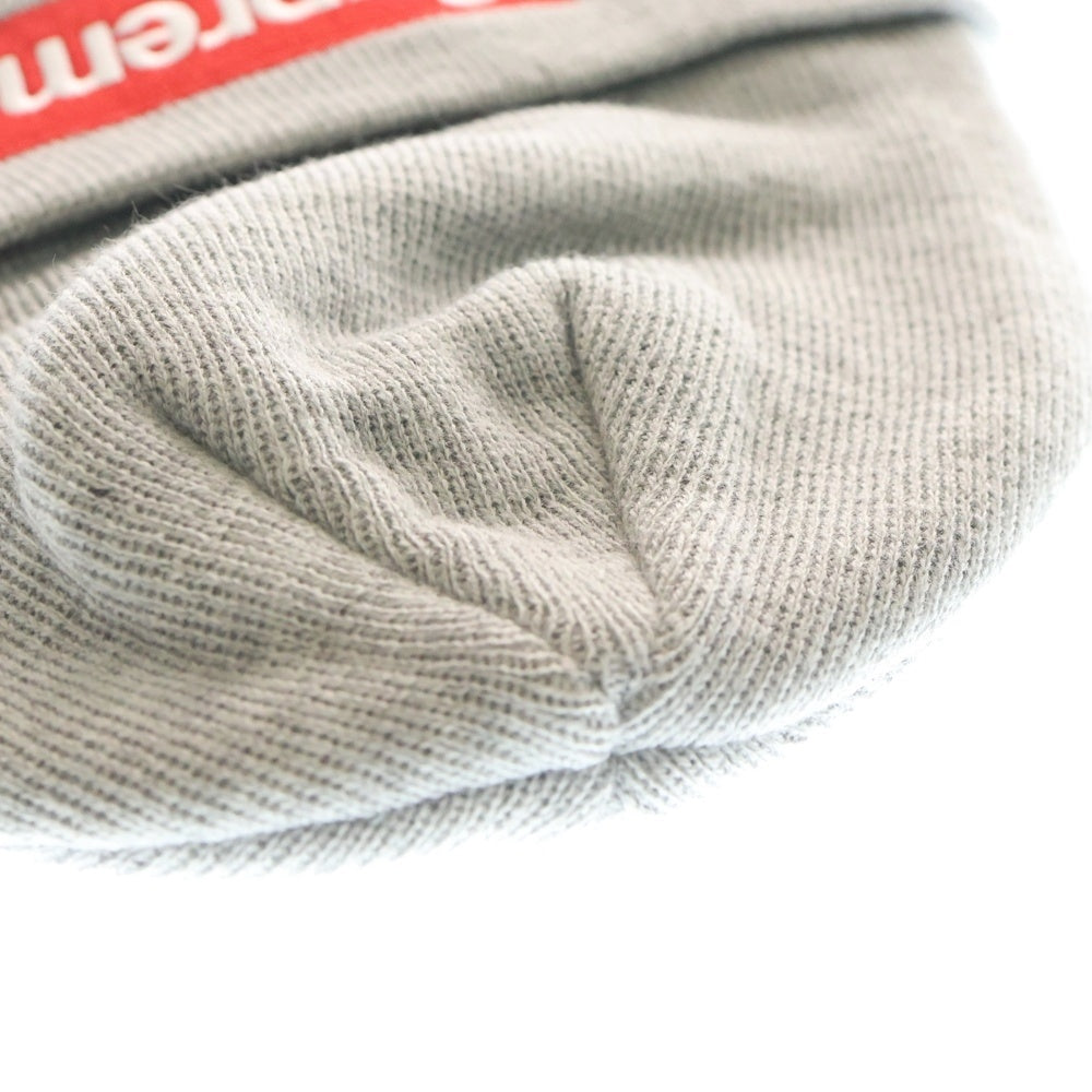 SUPREME(シュプリーム) 15AW ×New Era Box Logo Beanie ニューエラ ボックスロゴ ビーニー ニット帽 帽子 グレー
