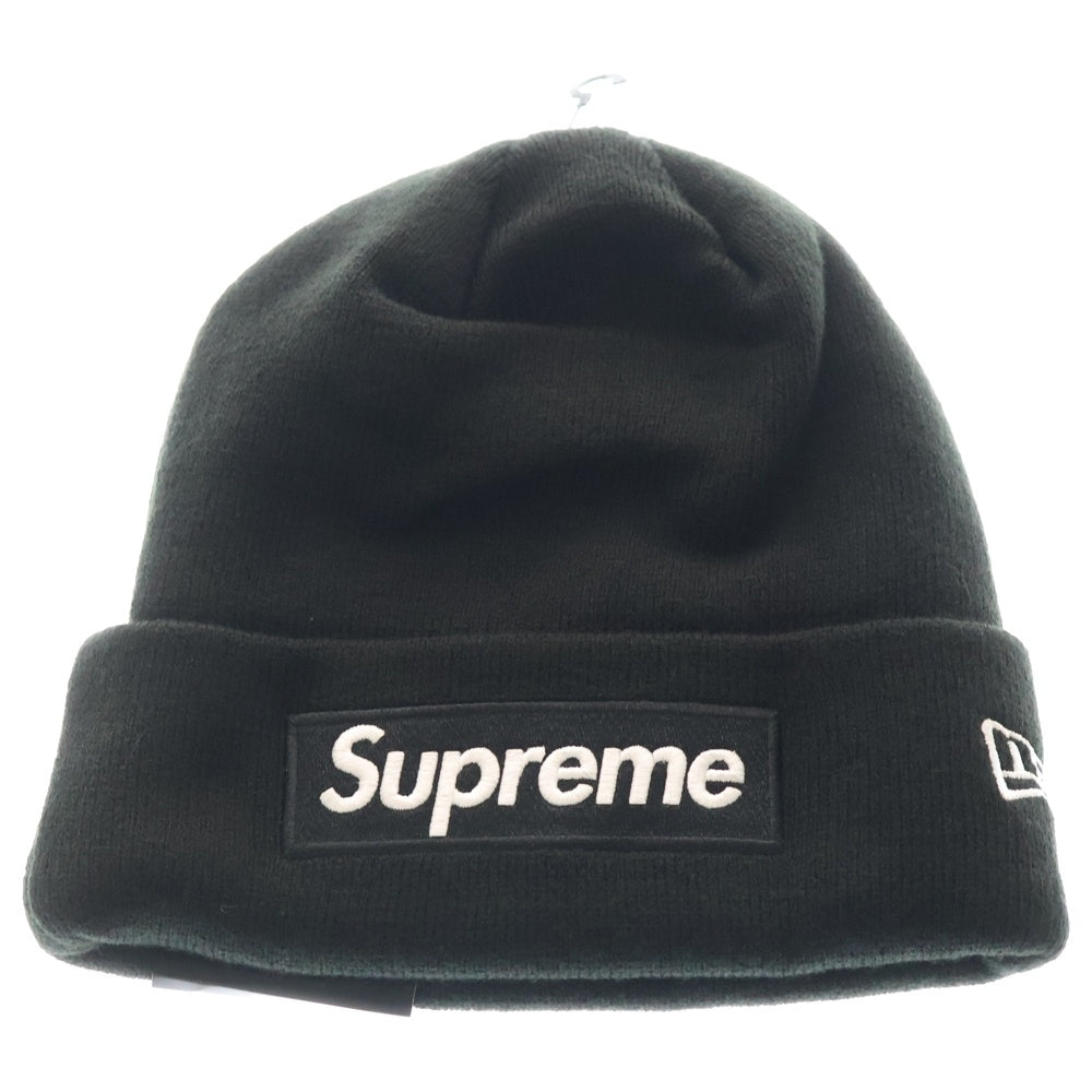 SUPREME(シュプリーム) 23AW ×New Era Box Logo Beanie ニューエラ ボックスロゴ ビーニー ニット帽 帽子 ブラック